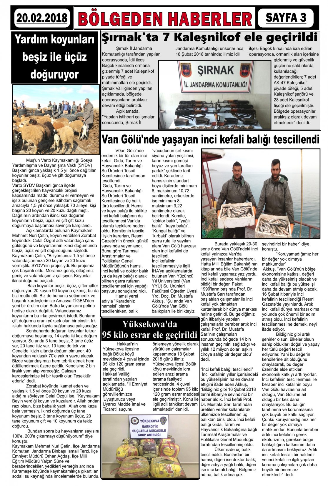 Güroymak Gazetesi 3-1.jpg Sayılı Gazete Küpürü