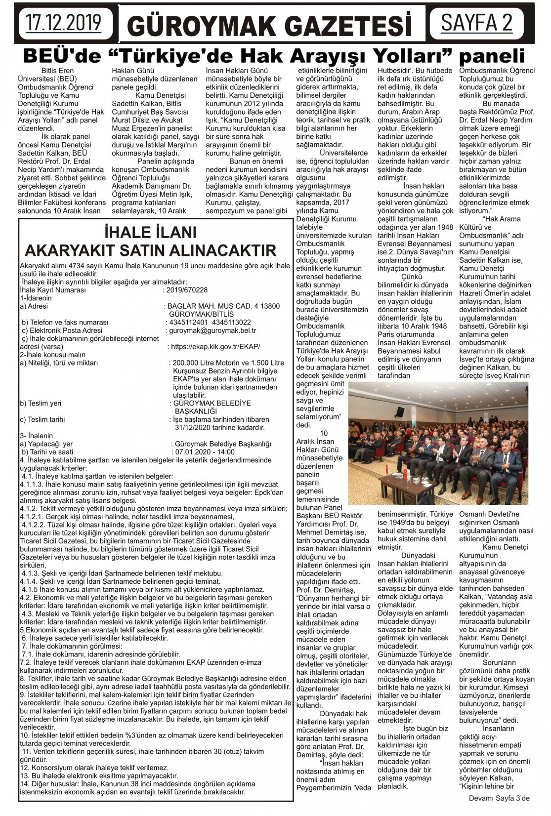Güroymak Gazetesi 2-1.jpg Sayılı Gazete Küpürü