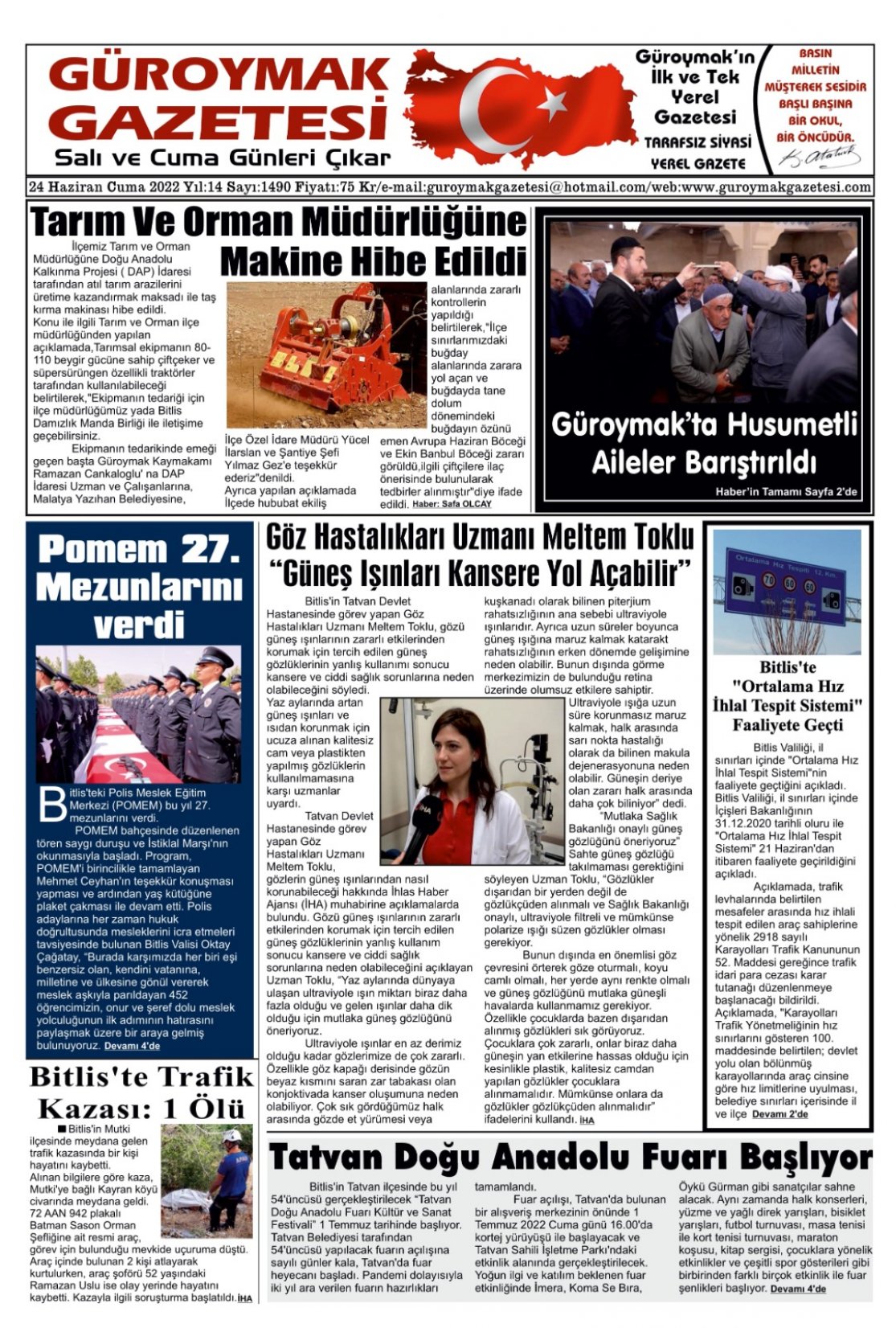 Güroymak Gazetesi IMG-20220624-WA0000.jpg Sayılı Gazete Küpürü