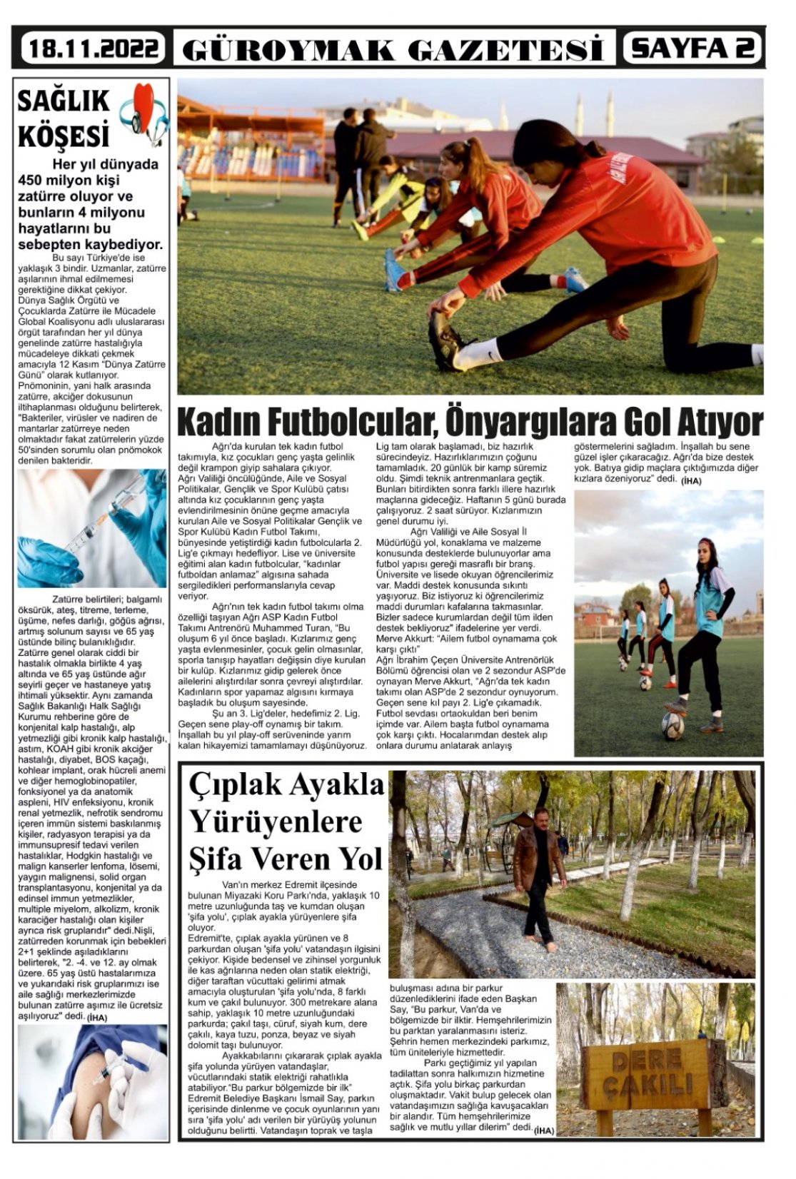 Güroymak Gazetesi  Sayılı Gazete Küpürü