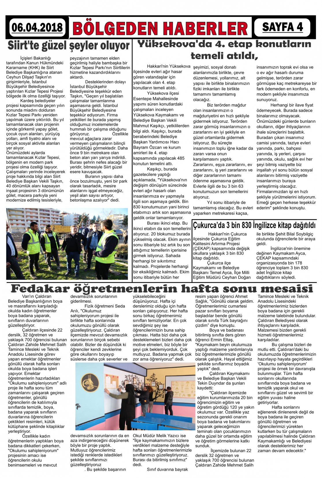 Güroymak Gazetesi  Sayılı Gazete Küpürü