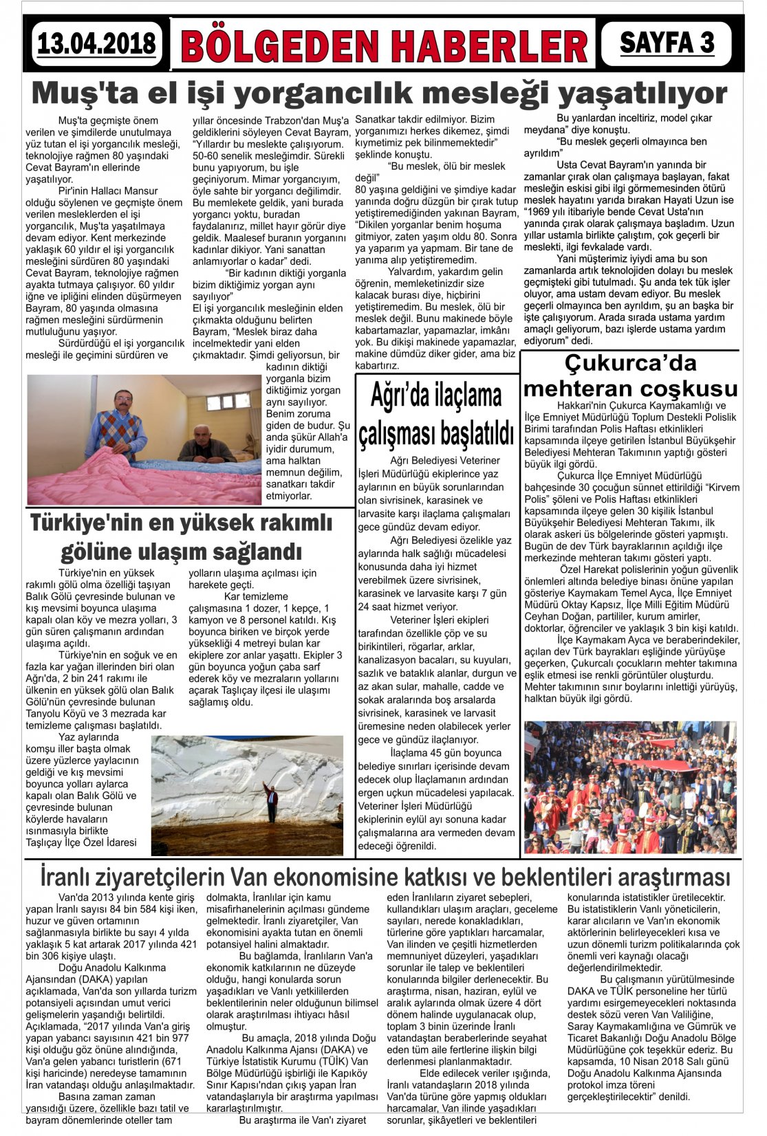 Güroymak Gazetesi  Sayılı Gazete Küpürü