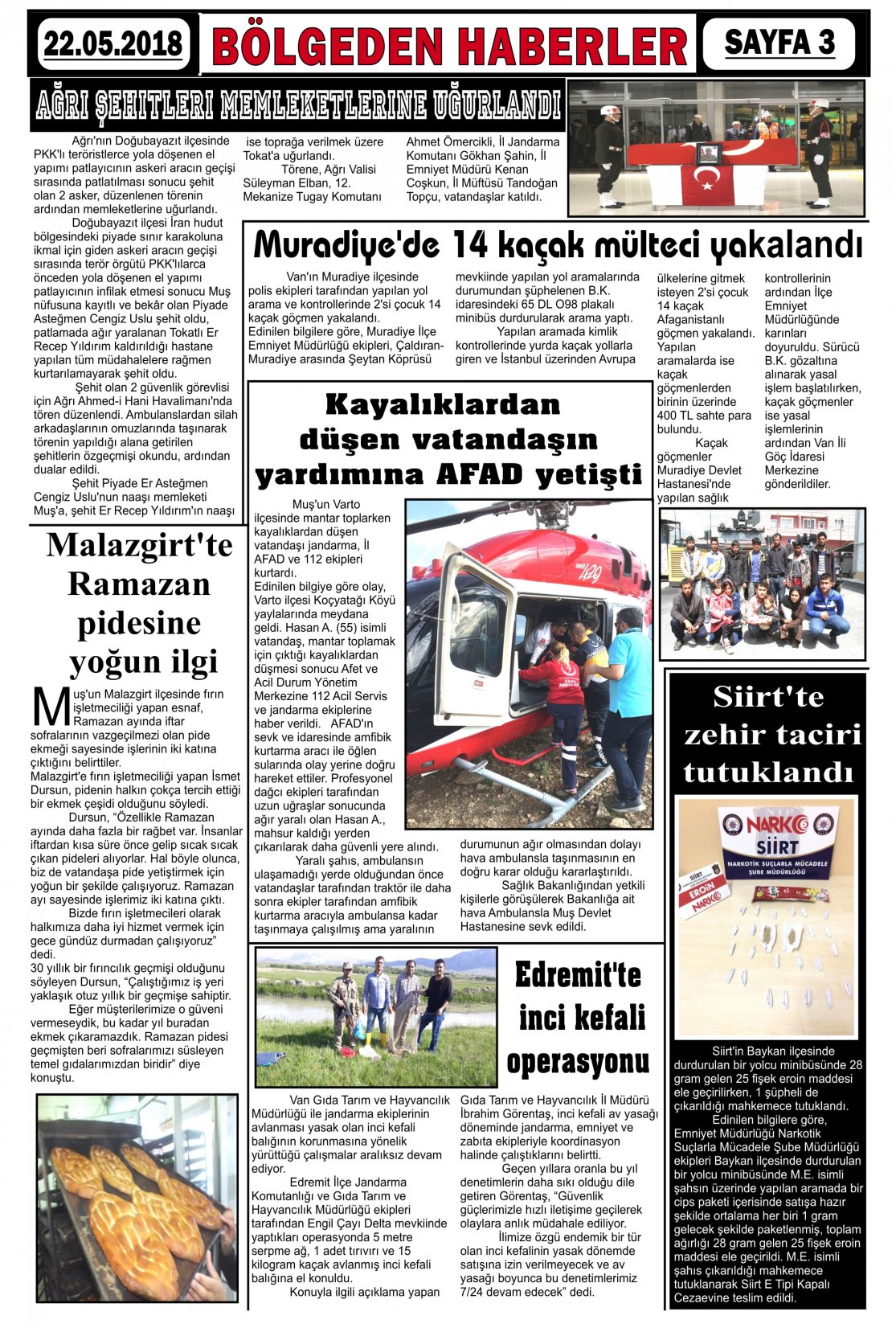 Güroymak Gazetesi  Sayılı Gazete Küpürü