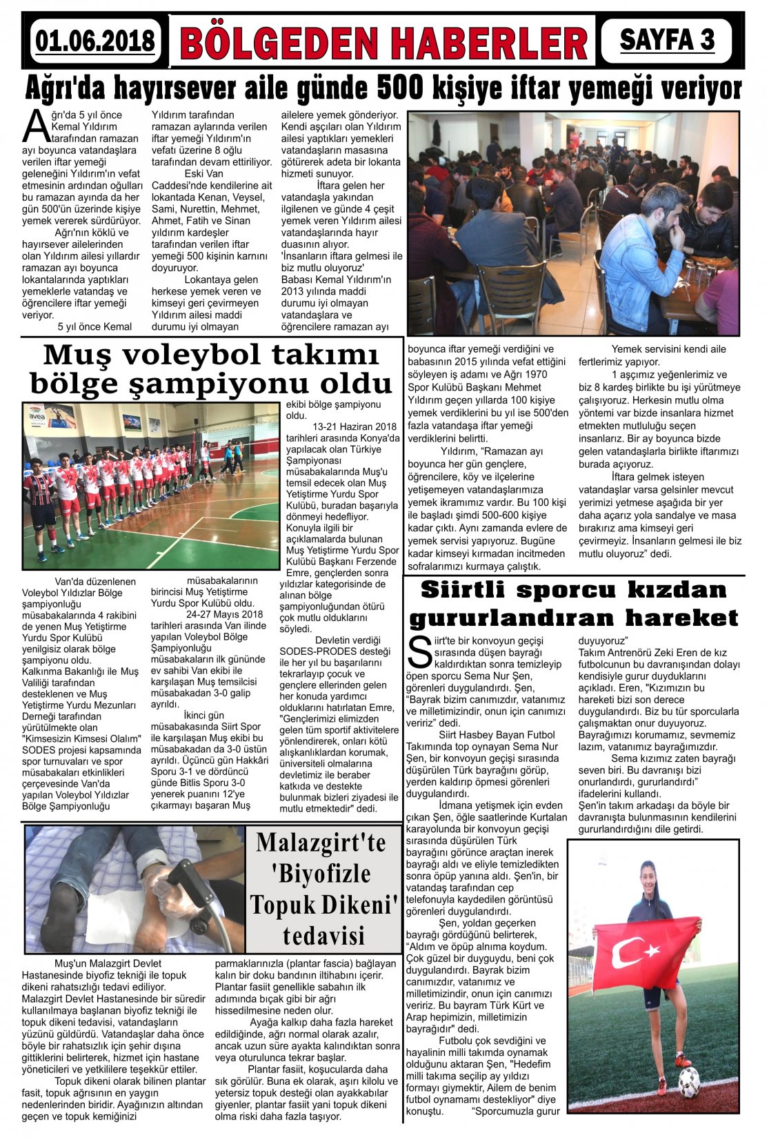 Güroymak Gazetesi  Sayılı Gazete Küpürü