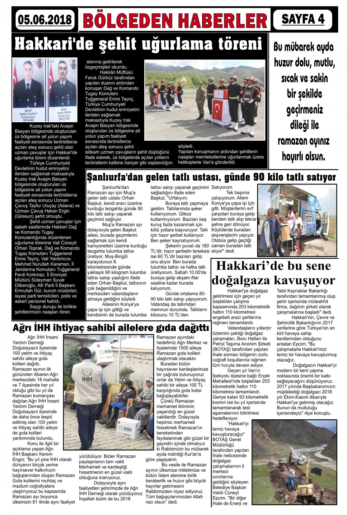 Güroymak Gazetesi  Sayılı Gazete Küpürü