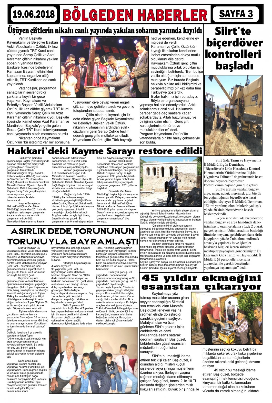 Güroymak Gazetesi  Sayılı Gazete Küpürü