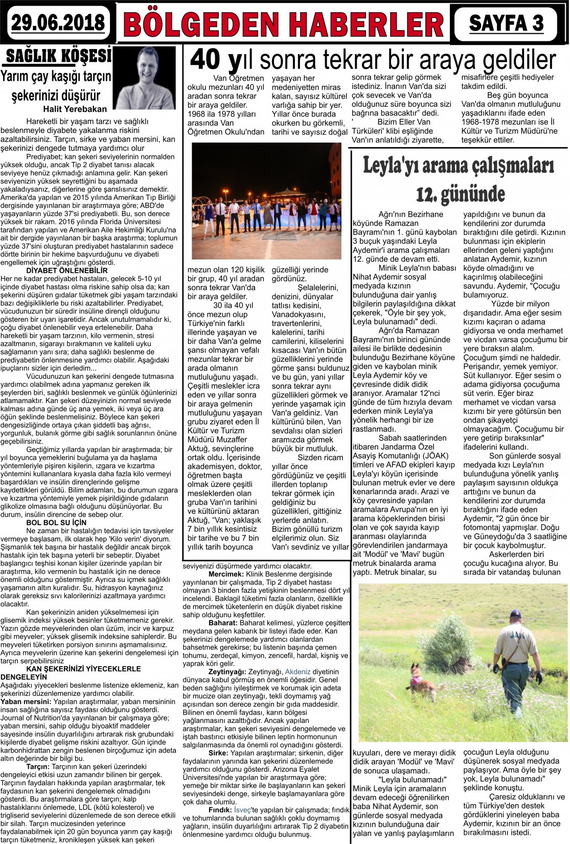 Güroymak Gazetesi  Sayılı Gazete Küpürü