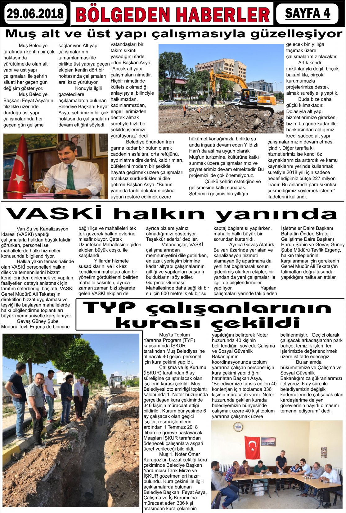 Güroymak Gazetesi  Sayılı Gazete Küpürü