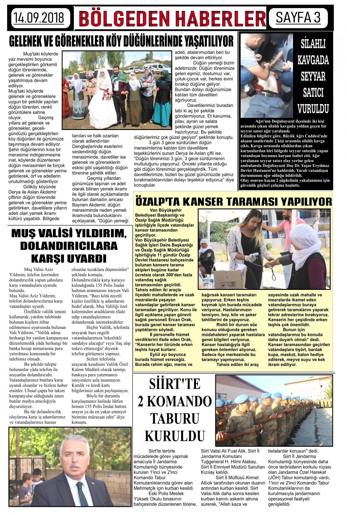Güroymak Gazetesi  Sayılı Gazete Küpürü