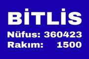 Bitlis'in Nüfus'u Belli Oldu